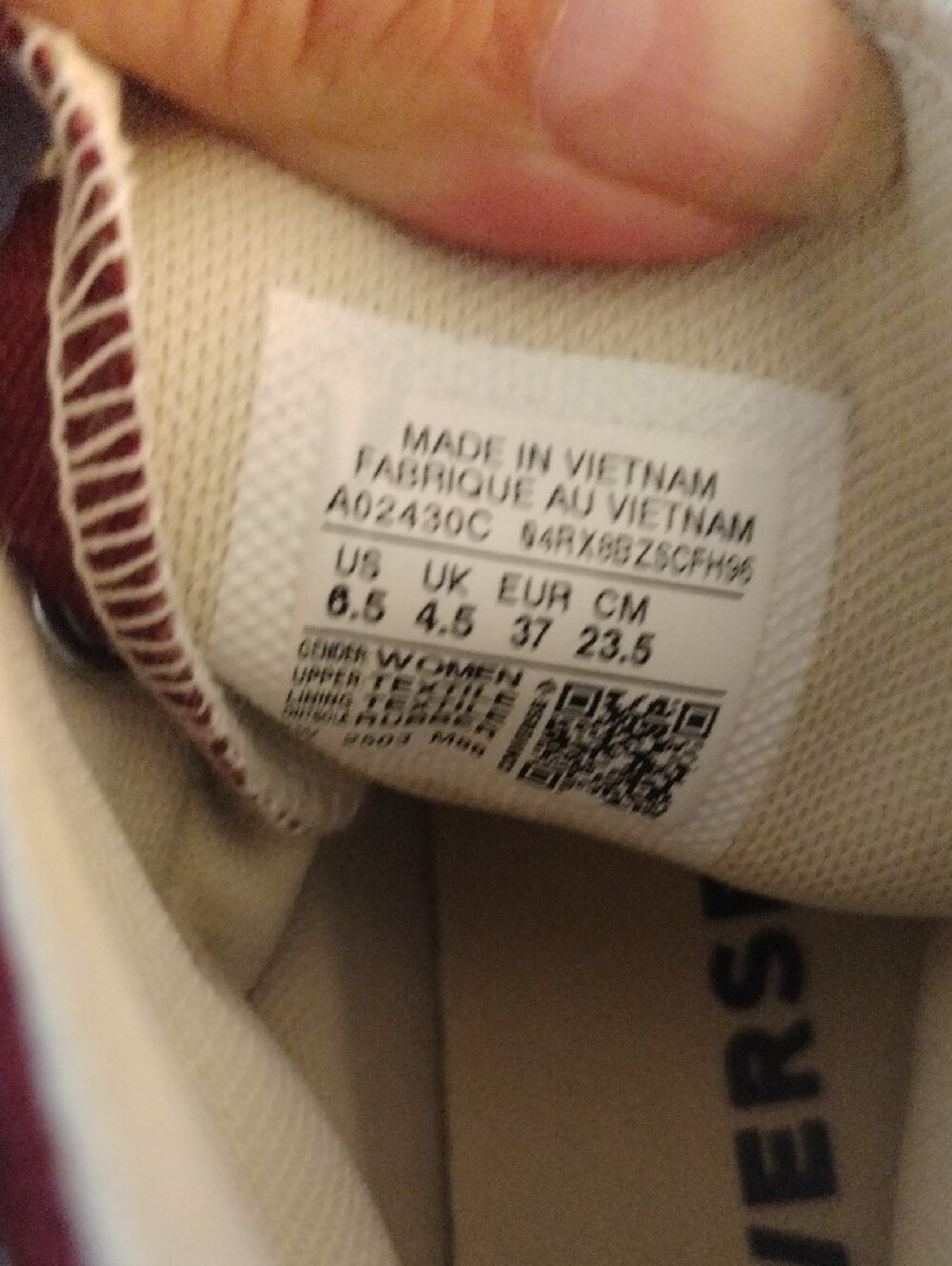 Converse Burgundy High-Top Platform Sneakers - Picture 6 of 6